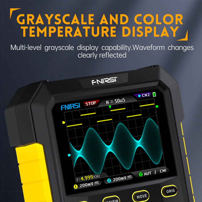 Load image into Gallery viewer, DPOX180H Handheld Dual Channel Digital Oscilloscope 180MHz Function Signal Generator Blue(3) - FN - DPOX180H - OSCP - BEU - Fnirsi - ALTWAYLAB
