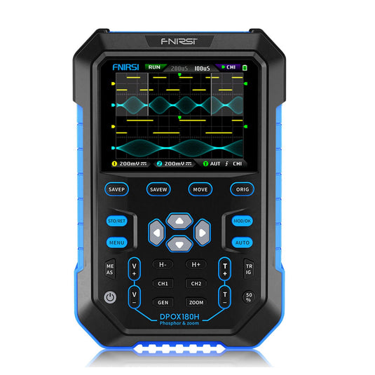 DPOX180H Handheld Dual Channel Digital Oscilloscope 180MHz Function Signal Generator Blue(9) - FN - DPOX180H - OSCP - BEU - Fnirsi - ALTWAYLAB