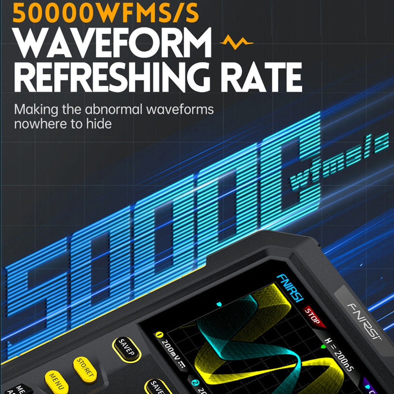 Load image into Gallery viewer, DPOX180H Handheld Dual Channel Digital Oscilloscope 180MHz Function Signal Generator Blue(5) - FN - DPOX180H - OSCP - BEU - Fnirsi - ALTWAYLAB
