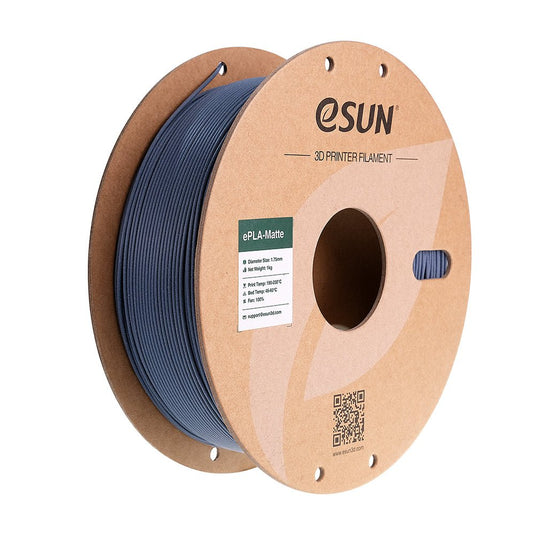 eSUN ePLA-Matte Filament, 1.75mm, 1000g, paper spool Dark Grey(3) - ePLA-Matte-P175DH1 - ESUN - ALTWAYLAB