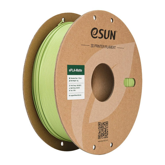 eSUN ePLA-Matte Filament, 1.75mm, 1000g, paper spool Matcha Green(8) - ePLA-Matte-P175MAG1 - ESUN - ALTWAYLAB
