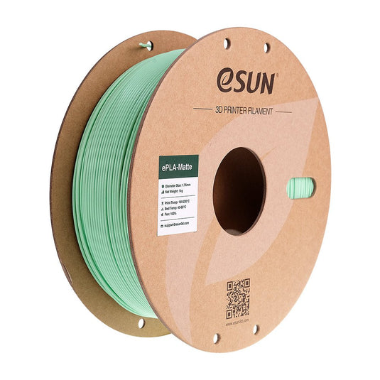 eSUN ePLA-Matte Filament, 1.75mm, 1000g, paper spool Mint Green(10) - ePLA-Matte-P175MG1 - ESUN - ALTWAYLAB