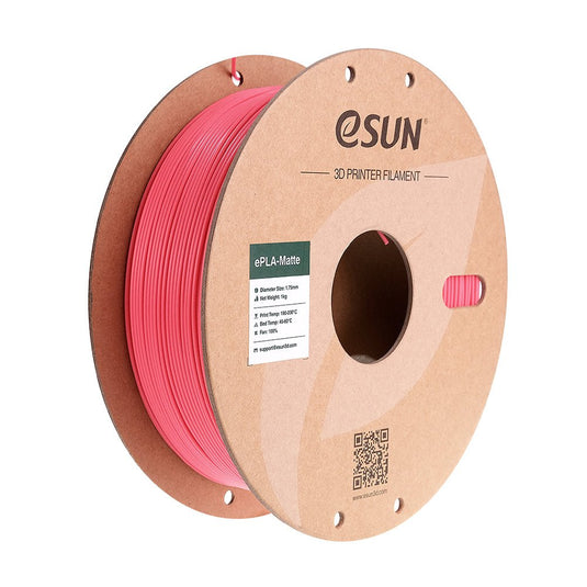 eSUN ePLA-Matte Filament, 1.75mm, 1000g, paper spool Strawberry Red(15) - ePLA-Matte-P175SR1 - ESUN - ALTWAYLAB