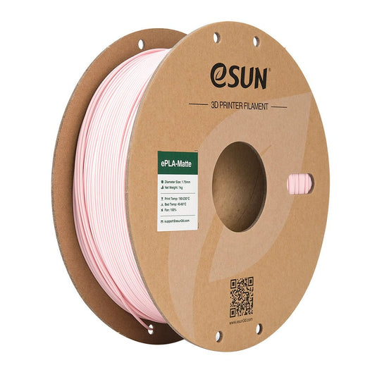 eSUN ePLA-Matte Filament, 1.75mm, 1000g, paper spool Peach Pink(13) - ePLA-Matte-P175TP1 - ESUN - ALTWAYLAB