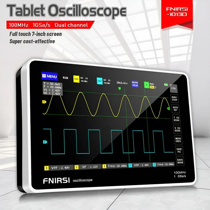 Load image into Gallery viewer, FNIRSI 1014D / FNIRSI 1013D Dual - Cnannel Digital Oscilloscopes FNIRSI 1014D Dual - Cnannel Digital Oscilloscope(2) - FN - 1014D - OSCP - FNIRSI - ALTWAYLAB
