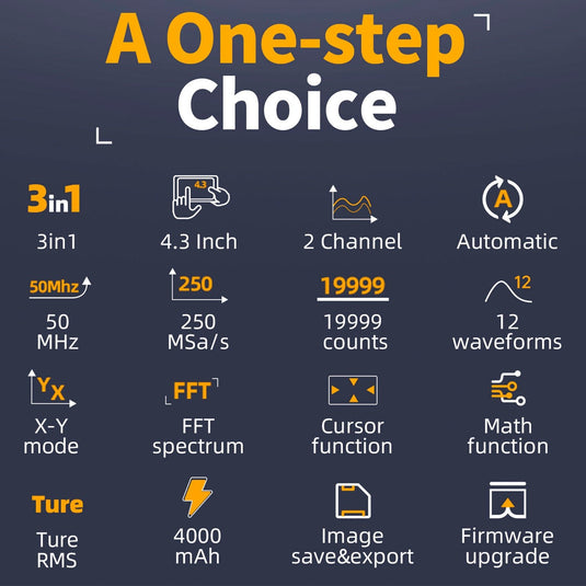FNIRSI 2C53P 3 - in - 1 Dual Channel Tablet Oscilloscope Multimeter Function Generator (7) - FN - 2C53P - DCHTO - M - FG - FNIRSI - ALTWAYLAB