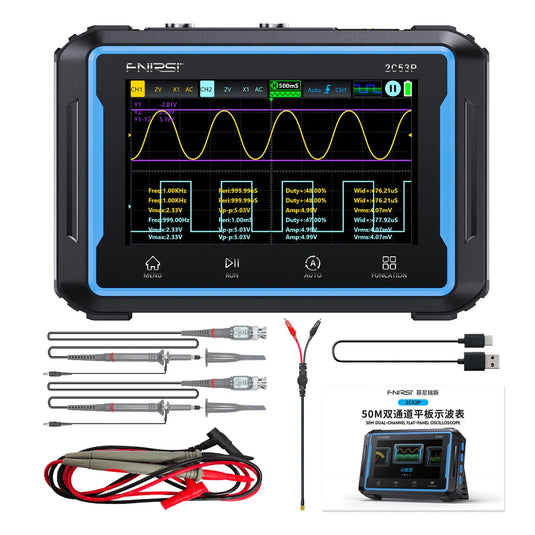 FNIRSI 2C53P 3 - in - 1 Dual Channel Tablet Oscilloscope Multimeter Function Generator (12) - FN - 2C53P - DCHTO - M - FG - FNIRSI - ALTWAYLAB