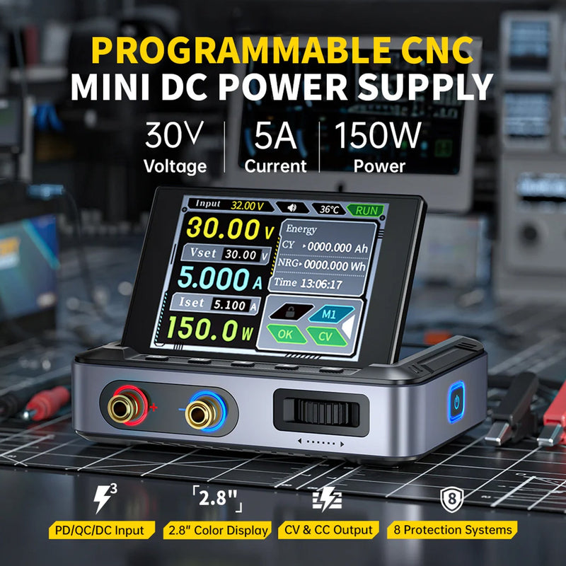 Load image into Gallery viewer, FNIRSI DPS - 150 Programmable Mini Portable DC Power Supply Standard(3) - FN - DPS150 - PDC - PS - FNIRSI - ALTWAYLAB
