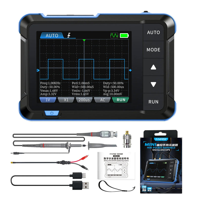 Load image into Gallery viewer, FNIRSI DSO - 153 2 - IN - 1 Mini Digital Oscilloscope Waveform Generator FNIRSI DSO - 153 / Option / with P6100 probe(13) - FN - DSO - 153 - MDO - OP - FNIRSI - ALTWAYLAB
