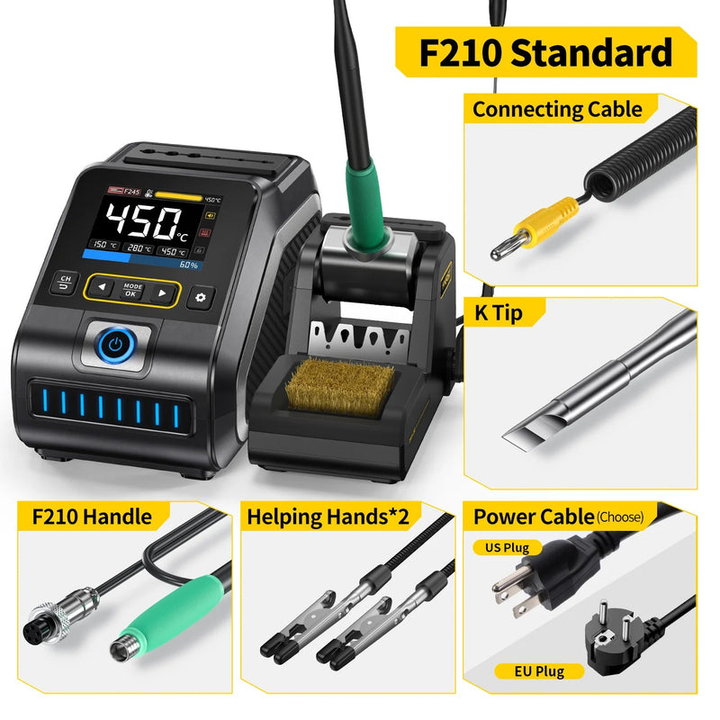 Load image into Gallery viewer, FNIRSI DWS - 200 200W Power Repair Heating Soldering Iron Station DWS - 200 F210 - K Tip(11) - FN - DWS200 - F210 - K - Tip - FNIRSI - ALTWAYLAB
