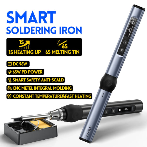 FNIRSI HS - 01 Smart Electric Soldering Iron HS01 - Host(1) - FN - HS01 - H - BU - Fnirsi - ALTWAYLAB