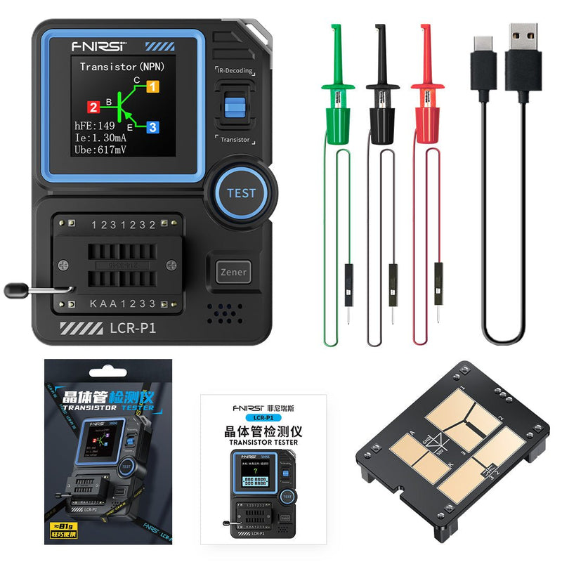 Load image into Gallery viewer, FNIRSI LCR - P1 Multifunction Transistor Capacitor Tester (9) - FN - LCR - P1 - MTCT - FNIRSI - ALTWAYLAB
