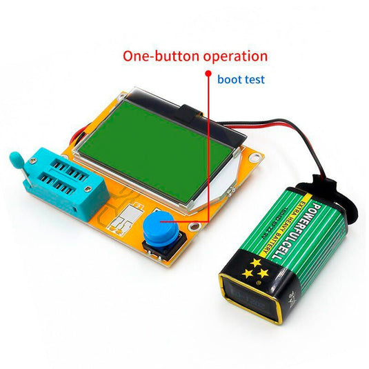 FNIRSI LCR - T4 ESR Meter Transistor Tester LCR - T4 Tester+Battery Buckle (Without Battery)(4) - FN - LCR - T4 - TSTR - NB - Fnirsi - ALTWAYLAB