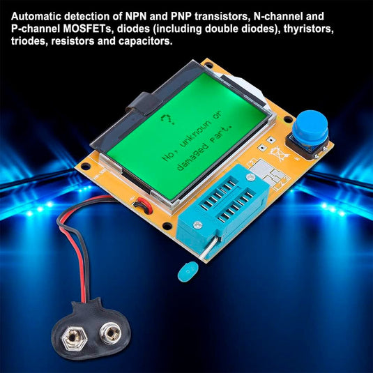 FNIRSI LCR - T4 ESR Meter Transistor Tester LCR - T4 Tester+Battery Buckle (Without Battery)(2) - FN - LCR - T4 - TSTR - NB - Fnirsi - ALTWAYLAB