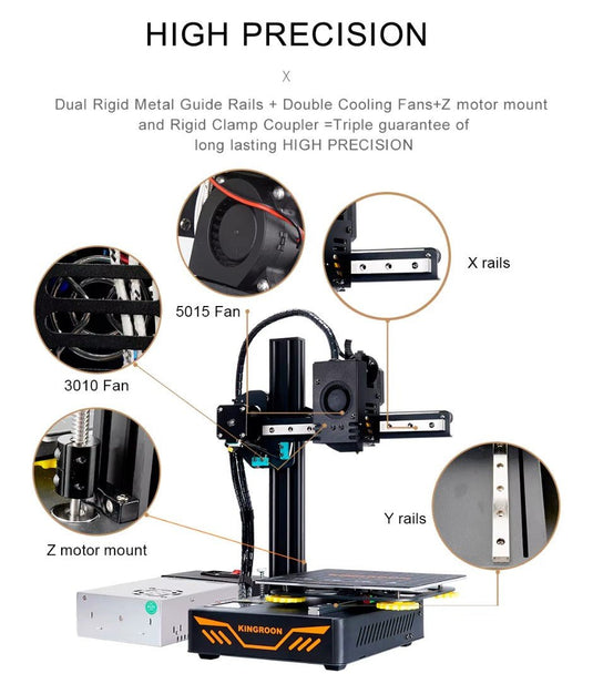 Kingroon KP3S 3.0 3D Printer with Meanwell PSU (5) - KP3S3.0MW - Kingroon - ALTWAYLAB