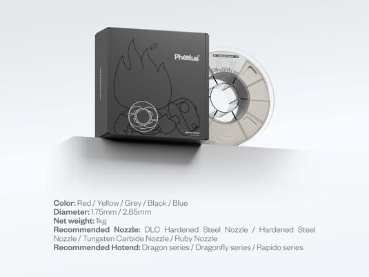 Phaetus aeWorthy ASA - GF Filament, 1.75mm, 1000g 1.75mm(2) - PH - ASA - 175GBLACK - Phaetus - ALTWAYLAB