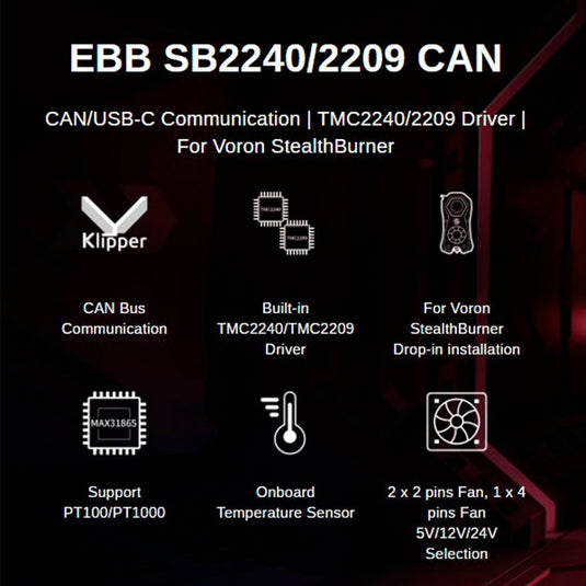 BIGTREETECH EBB SB2209/SB2240 CAN V1.0 For Voron StealthBurner EBB SB2209 CAN V1.0（RP2040)(10) - 1020000436 - BIGTREETECH - ALTWAYLAB
