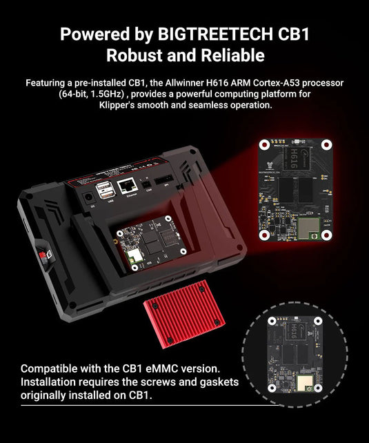 BIGTREETECH Pad 7 With Pre-Installed CB1 Core Board For Running Klipper Pad 7 (built-in CB1)(6) - 1040000041 - BIGTREETECH - ALTWAYLAB
