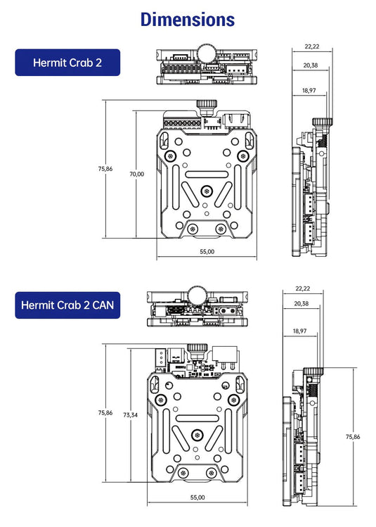BIQU Hermit Crab V2.0 Quick Change Extruder Hotend Tool For 3D Printing Hermit Crab V2.0 - Standard Version(27) - 1060000647 - BIQU - ALTWAYLAB