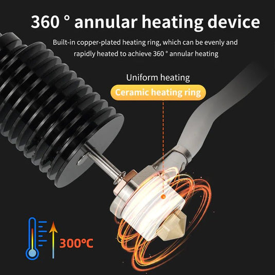 CHC V6 Hotend (Ceramic Heating Ring) (3) - B02167 - Kingroon - ALTWAYLAB