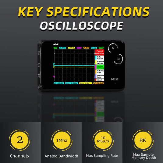 DS212 Mini Oscilloscope (4) - MNWDS212OSC-WB - Miniware - ALTWAYLAB