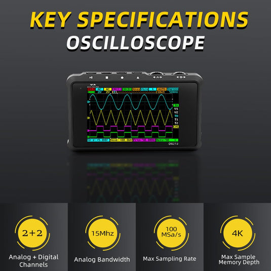 DS213 Mini Oscilloscope (9) - MNWDS213OSC-WB - Miniware - ALTWAYLAB