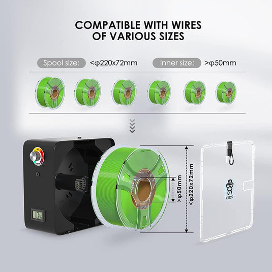EIBOS EASDRY Filament Dryer for 3D Printing EASDRY/UK Plug(8) - EASDRY - EIBOS - ALTWAYLAB
