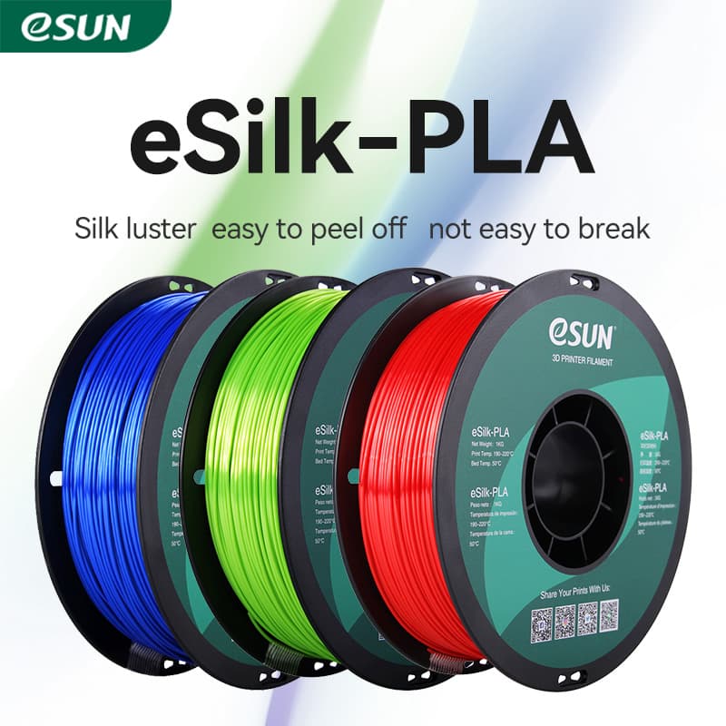 Load image into Gallery viewer, eSUN PLA-Silk Filament 1.75mm(1) - eSilk-PLA175CY1 - ESUN - ALTWAYLAB
