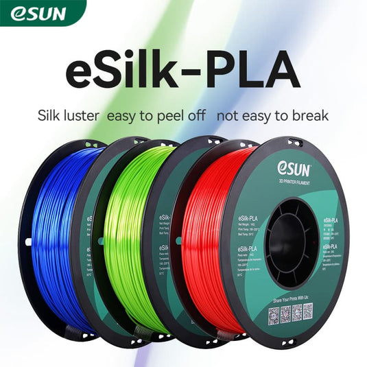 eSUN PLA-Silk Filament optimized for smooth printing quality!