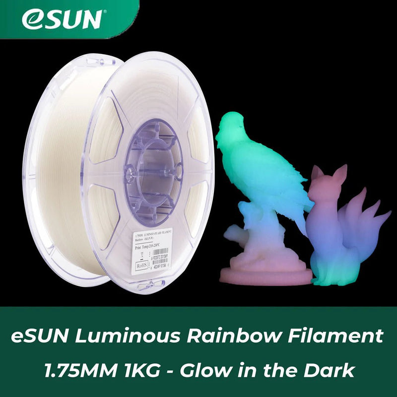 Load image into Gallery viewer, eSUN PLA Rainbow Luminous Filament 1.75mm(1) - Luminous PLA175RB1 - ESUN - ALTWAYLAB
