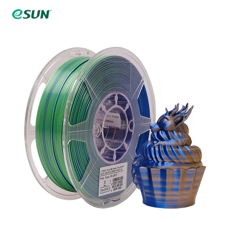 Load image into Gallery viewer, eSUN PLA-SilkMystic Filament Blue Orange Green(2) - 6922572203020 - ESUN - ALTWAYLAB

