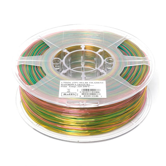 eSUN TPU-95A Filament, 1.75mm, 1000g Rainbow A(14) - eTPU-95A175RBA1 - ESUN - ALTWAYLAB