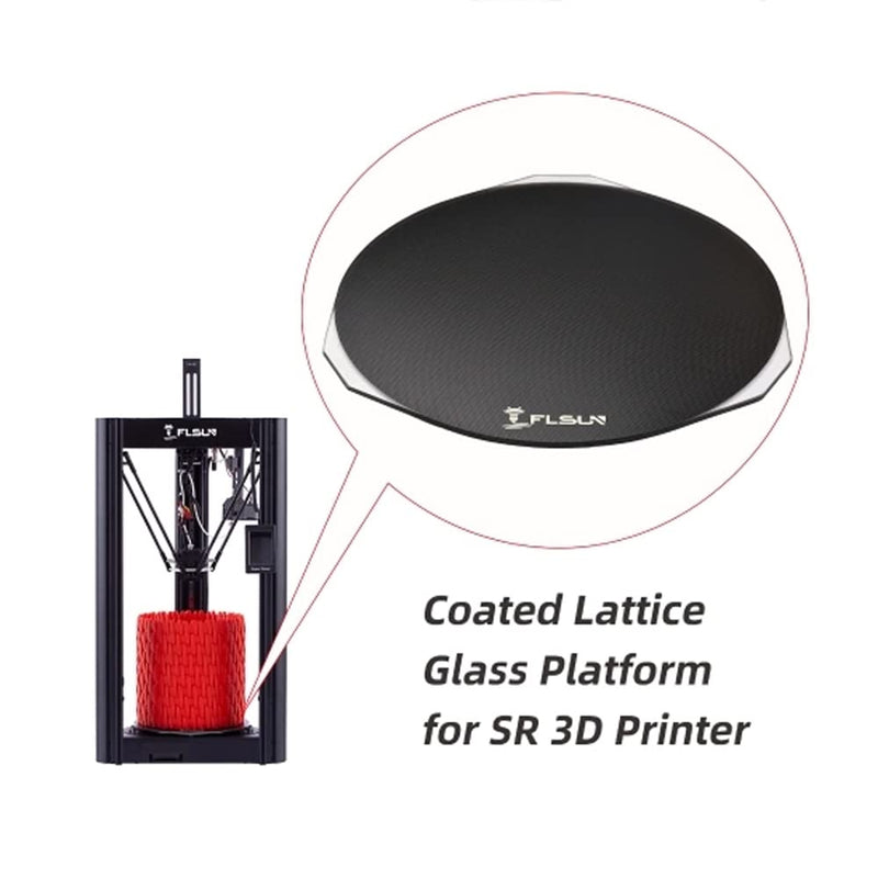 Load image into Gallery viewer, FLSUN SR Coated Lattice Glass Platform (8) - FL-SR-CLGP - FLSUN - ALTWAYLAB
