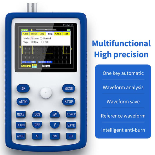 FNIRSI-1C15 Handheld Mini Portable Digital Oscilloscope 110M Bandwidth 500MSps Sampling Rate (4) - FN-1C15-OSCP - Fnirsi - ALTWAYLAB