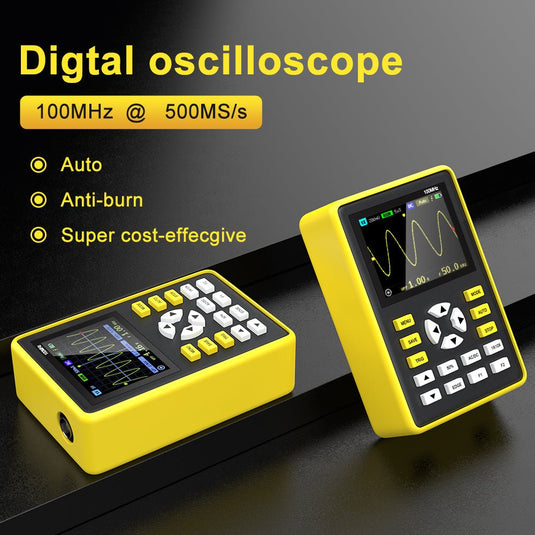 FNIRSI-5012H 2.4-inch Screen Digital Oscilloscope 500MS/s Sampling Rate 100MHz Analog Bandwidth (1) - FN-5012H-OSCP - Fnirsi - ALTWAYLAB
