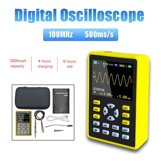 FNIRSI-5012H 2.4-inch Screen Digital Oscilloscope 500MS/s Sampling Rate 100MHz Analog Bandwidth (6) - FN-5012H-OSCP - Fnirsi - ALTWAYLAB