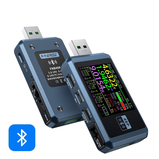 FNIRSI-FNB48P USB Battery Tester Voltmeter Ammeter TYPE-C Fast Charge Detection Trigger With Bluetooth(10) - FN-FNB48P-USB-TSTR-WBT - Fnirsi - ALTWAYLAB