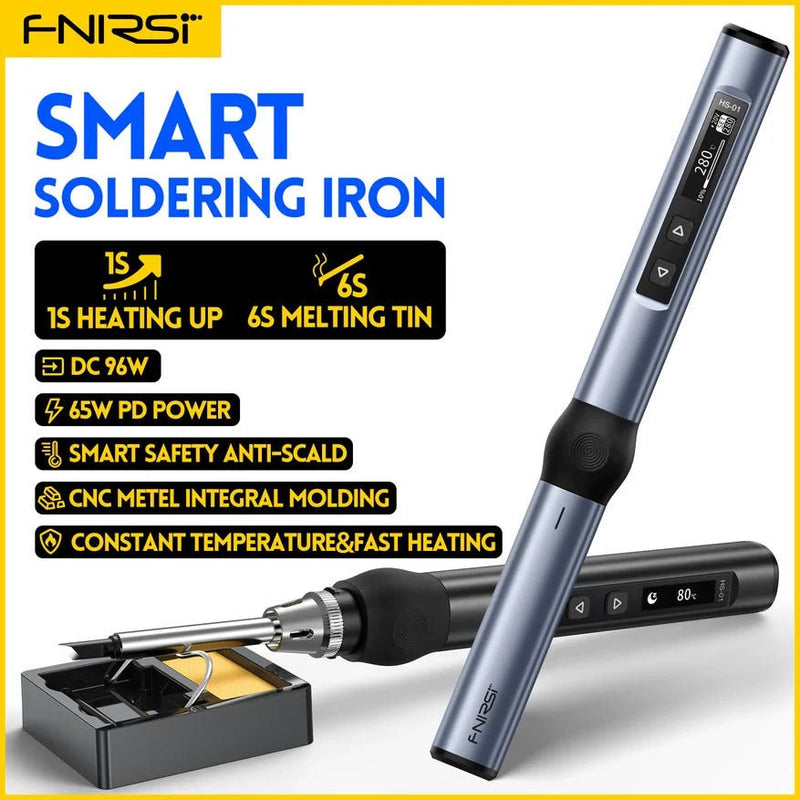 Load image into Gallery viewer, FNIRSI HS-01 Smart Electric Soldering Iron HS01-Host(1) - FN-HS01-H-BU - Fnirsi - ALTWAYLAB
