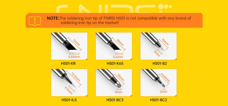 Load image into Gallery viewer, FNIRSI HS-01 Soldering Iron Tips HS01-B2(9) - FN-HS01-SIT-B2 - Fnirsi - ALTWAYLAB
