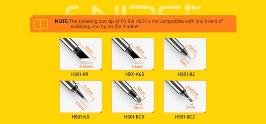 FNIRSI HS-01 Soldering Iron Tips HS01-B2(9) - FN-HS01-SIT-B2 - Fnirsi - ALTWAYLAB
