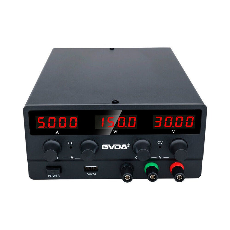 Load image into Gallery viewer, GVDA USB DC Regulated Switching Power Supply Adjustable SPS-H305 / SPS-H605 / SPS-H3010 DC Power Supply SPS-H305(3) - GVDA-LAB-ADJ-DC-RSPS-H305-BK-EU - GVDA Technology - ALTWAYLAB
