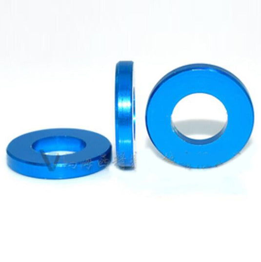 M3 Anodized Aluminum Multi-Color Flat Washer Light Blue(12) - LR-M3N-3x6x1-LBU - ProRock - ALTWAYLAB