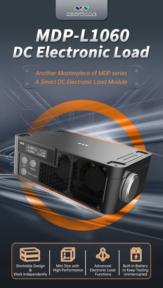 MDP-L1060 Programmable Intelligent DC Electronic Load Module (7) - MNMDPL1060ELM - Miniware - ALTWAYLAB