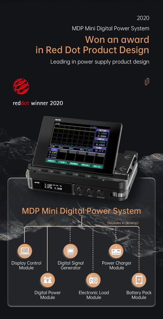 MDP-P906 Mini Digital Power Supply (3) - MNWMDPP906D-PS - Miniware - ALTWAYLAB