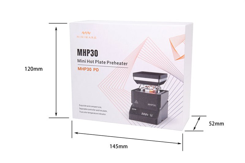 Load image into Gallery viewer, MHP30 Mini Hot Plate Preheater (PD) (6) - MNWMHP30PDHP-PRH - Miniware - ALTWAYLAB
