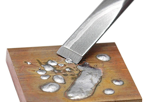 MScraper - Damascus Steel Scraper for Stain Removal and Trimming (6) - MNWM-SCR - Miniware - ALTWAYLAB