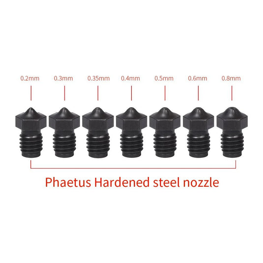 Phaetus V6 Hardened Steel Nozzle PS(5) - 1100-07A-04-4 - Phaetus - ALTWAYLAB