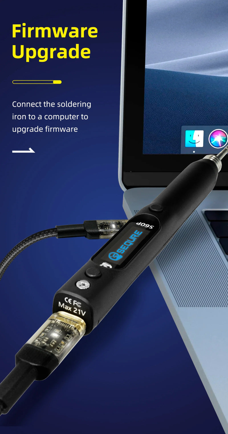 Load image into Gallery viewer, SEQURE S60P Upgraded Version Electric Soldering Iron S60P(8) - LTS60P04T - Sequre - ALTWAYLAB

