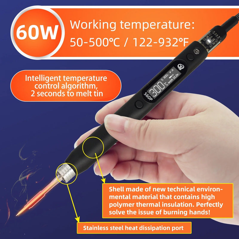 Load image into Gallery viewer, SEQURE S60P Upgraded Version Electric Soldering Iron S60P(2) - LTS60P04T - Sequre - ALTWAYLAB
