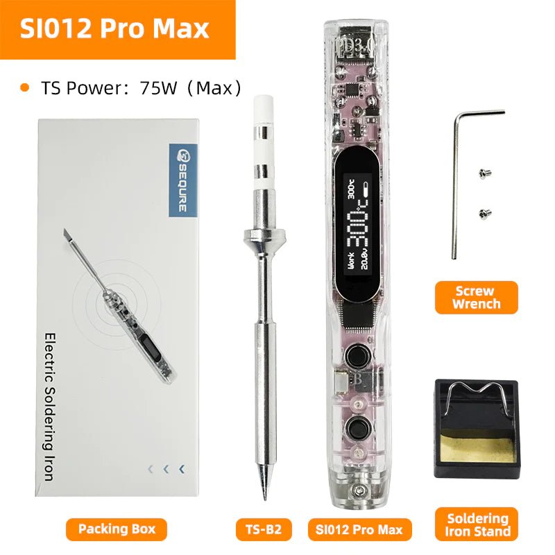 Load image into Gallery viewer, SEQURE SI012 Pro Max Portable OLED Soldering Iron SI012 Pro Max(1) - SI012PROMAXTSB2 - Sequre - ALTWAYLAB
